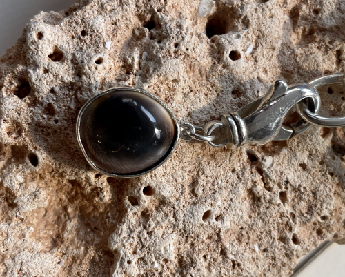 Auge der Santa Lucia 925 Silber mit Karabinerhaken